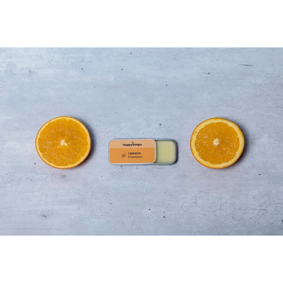 Happysoaps lipbalsem sinaasappel handgemaakteskincare