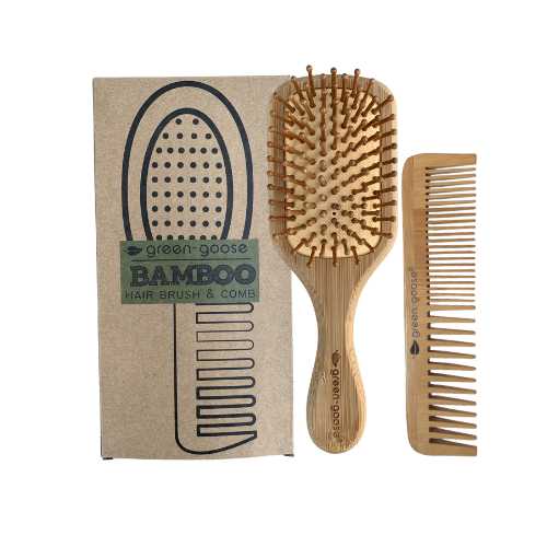 green-goose Bamboo Hairbrush and Comb green-goose