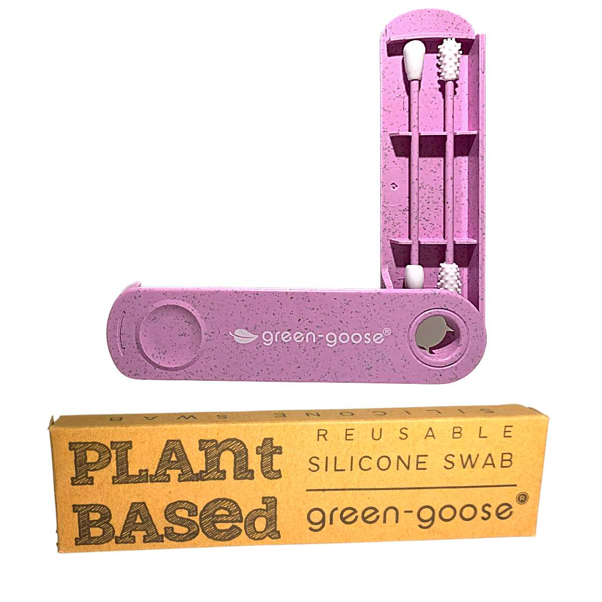 green-goose Reusable Bio-based Cotton Swab and Make-up Applicator | Purple green-goose