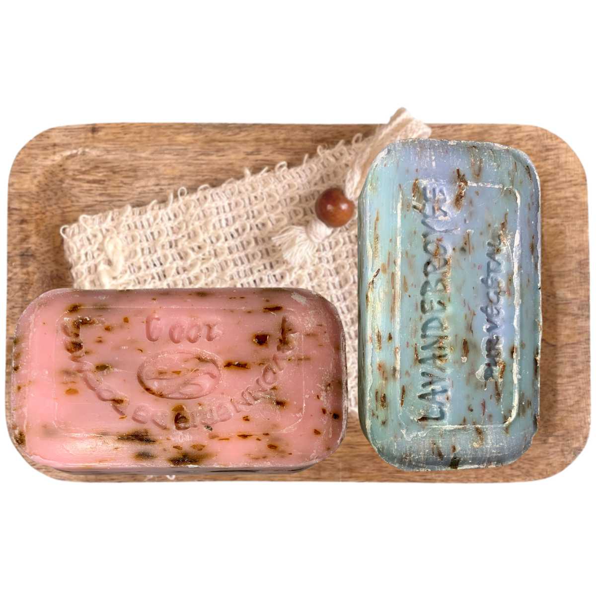 green-goose Soap Gift Set | Lavender and Rose, Mango Wood green-goose