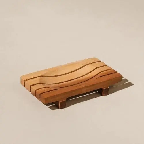 Azur houten zeephouder handgemaakteskincare