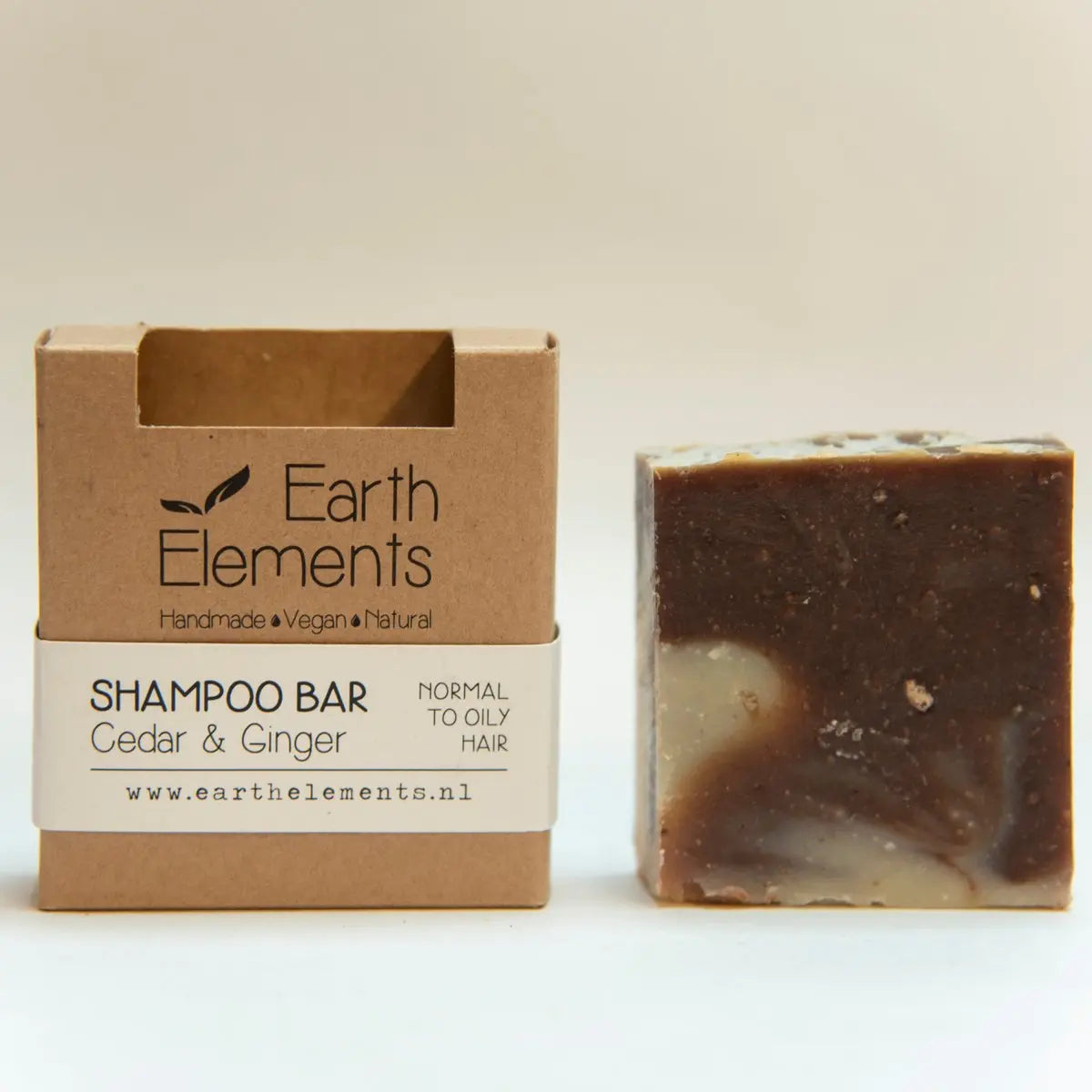 Earth elements shampoobar cedar & gember handgemaakteskincare