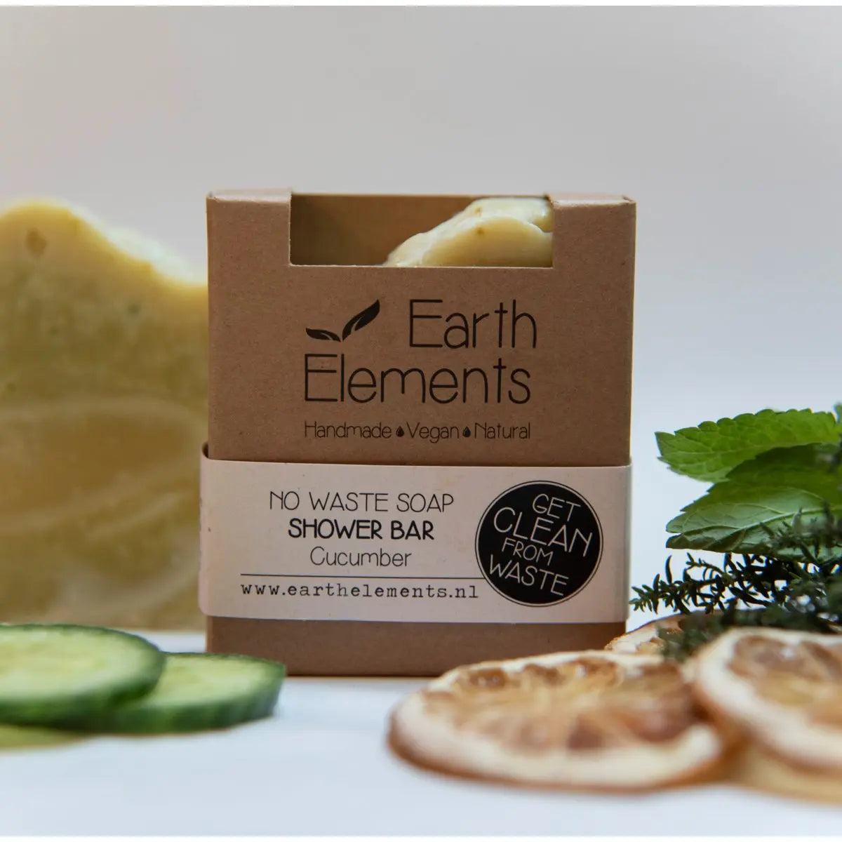 Earth elements zeepbar komkommer handgemaakteskincare