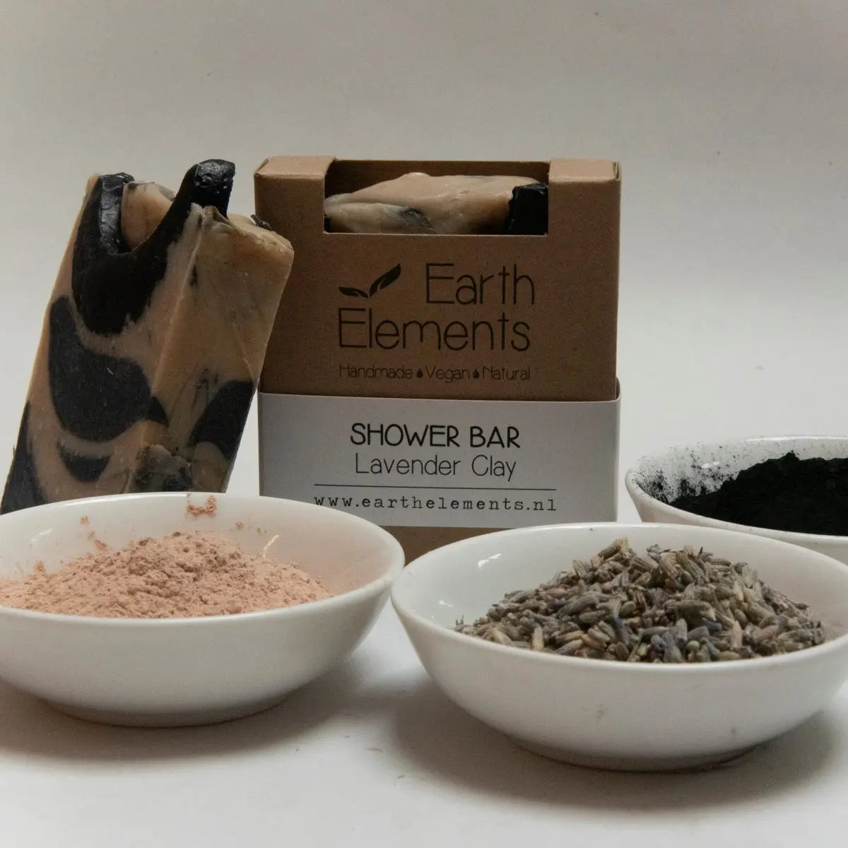 Earth elements zeepbar lavendel en klei handgemaakteskincare