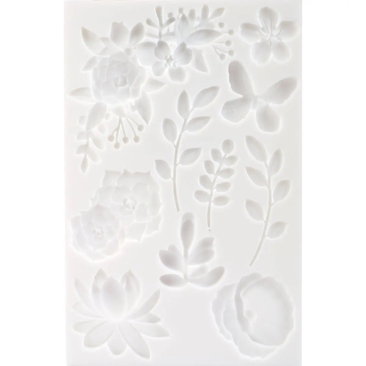 Graine creative siliconen vorm bloemen 20x13cm handgemaakteskincare
