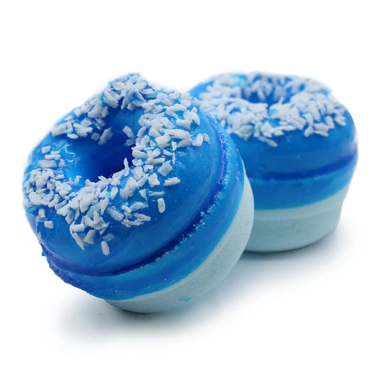 Nr. 13 bathbomb donut blueberry handgemaakteskincare